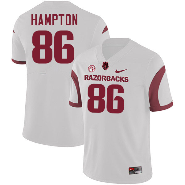 Dan Hampton Arkansas Jersey,Arkansas Razorbacks #86 Dan Hampton Jersey Youth College-Retro White